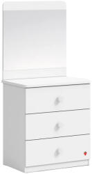 Cilek Comoda Line cu oglinda si 3 sertare pentru camera copii, colectia Varia White (20.94.1201.00/20.94.1800.00)