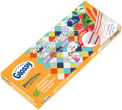 Glossy DUPLA Simítózáras Fagyasztó és Tároló Tasak 3 L, 20db