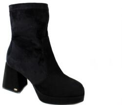 CheBello Bokacsizma, Size 36, fekete, bőr, velúr (2959)