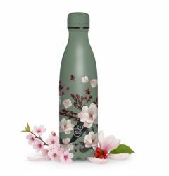 Ars Una duplafalú fémkulacs-500 ml - Flowery pink