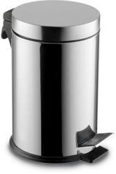Dayco Metal Rozsdamentes acél pedálos szemetes, kivehető műanyag vödörrel, 20L, fényes - klin