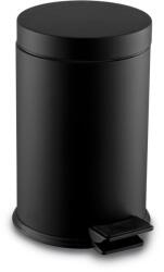 Dayco Metal Rozsdamentes acél pedálos szemetes, kivehető műanyag vödörrel, 20L, fekete - klin