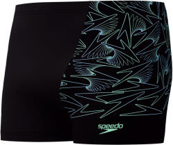Speedo hyperboom v-cut aquashort black/green m - uk34