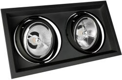 spectrumLED MDD MAXI AR111 négyszögletes 2xGU10 fekete