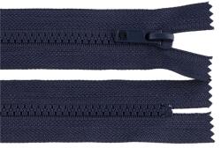 Fashion Műanyag fogú, rögzített (nem bontható) spirálcipzár, GT10, 5mm, 20cm hosszú, 600116, sötétkék