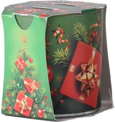  Üveg Verona 73X77 Mm Christmas Green Tree, Illatgyertya