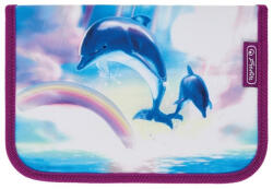 Herlitz kihajtható tolltartó, Delfin, 2 klapnis (üres) (H_2023_50043439_delfin)