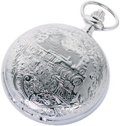 ASTRON férfi zsebóra, quartz, ezüst színű tok (vonatos), arab számos fehér számlap (8510-0) - astronora