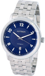 ASTRON 8052-2 férfi karóra, ezüst színű anemesacél tok, ezüst színű nemesacél csat, kék számlap, keményített ásványüveg, mechanikus automata szerkezet, WR50M vízállóság (8052-2) - astronora