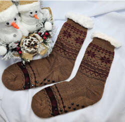 Ollike Férfi zoknimamusz hópihe mintás Rozsda, 43-46 76658