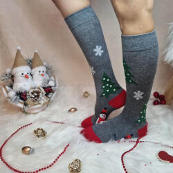 Aura Via HÓEMBERES-KARÁCSONYFÁS térdzokni 38-41 36478