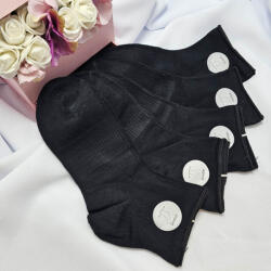 Aura Via Gumi nélküli köztes szárú zokni fekete színben 5 pár/cs 38-41 64433