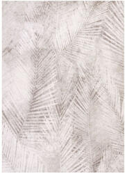  JAVA Beige, vajszínű pálmalevél lenyomat mintás szőnyeg szennytaszító bevonattal 200x300 cm