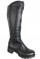 Simen Csizmák, Size 38, fekete bőr (4259a)