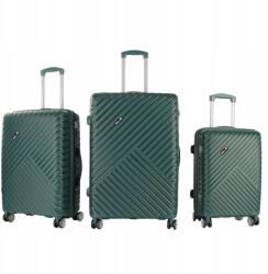 AGA Travel Utazási bőröndkészlet MR4677 Sötétzöld (MR4677 - Dark Green)