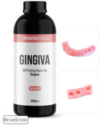 Power Resins Gingiva Resin - Puha és rugalmas fogászati modellekhez - 1 kg