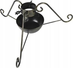 Chle-Mar Karácsonyfatartó fém, nagy SH2, 8cm törzshöz, fekete-arany (SH2)