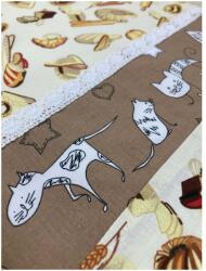 MK Bea Kiscipós zsák - Macskás barna betéttel