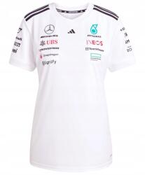 adidas Mercedes AMG Petronas F1 Női Póló, r. XS, fehér, 2025-ös szezon (JX5799XS)
