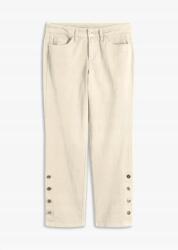 Bonprix Farmernadrág, Size 46 (XXXL), fehér, gombokkal