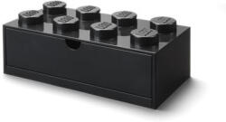 LEGO Tárolódoboz íróasztalra, fiókos, LEGO "Brick 4x2", fekete (40211733)