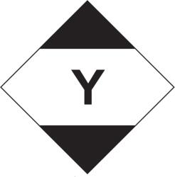 ADR IATA (légi) Korlátozott Mennyiség (LQ) jelölés matrica, 100x100mm - Csomag (50 db)