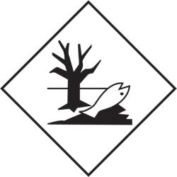 ADR Környezetre Veszélyes jelölés, öntapadós matrica, vinyl, 300x300 mm