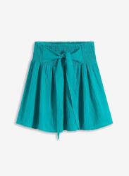 Bonprix Rövid Muszlin Szoknya, Size 48, zöld, 100% pamut