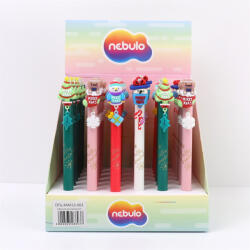 Nebulo Golyóstoll karácsonyi figurák függővel 36 db/display Nebulo (DTG-XMAS3-002) - iroszer24