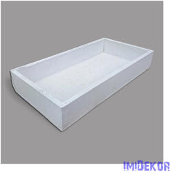  Dekorláda hosszúkás 20x10cm - Fehér