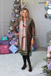 Gardrobom Detti zöld mintás ruha