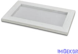  Fa tálca keret 25x15cm - Fehér