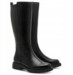 Jana Bőr csizma, fekete, Size 40, természetes bőr, Ökológiai bőr, sarok 3cm (8-25702-45 001 BLACK)