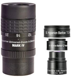Baader Planetarium Set Hyperion Zoom 8-24mm Mark IV si Barlow 2.25X Baader Planetarium