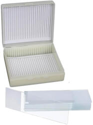 BTC Set 25 lame de microscop cu cutie (plastic)