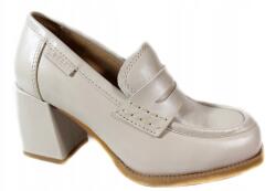 Nessi 23434 női félcipő, Size 40, bőr, bézs (23434)