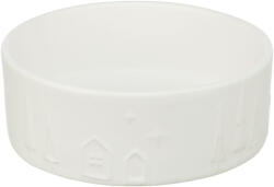 TRIXIE TRIXIE Christmas, castron câini, rotund, ceramică, alb, 0.8l, ⌀16cm