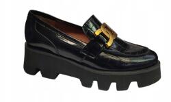 Karino Félcipő, Size 36, fekete bőr lico (4186)