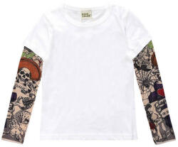 BabyJem Tricou copii alb cu tatuaj (marime: 110, model: model c) - bekid - 70,00 RON