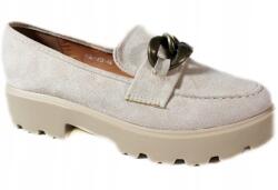 S. Barski Félcipő S. Barski HX52-222, Size 40, bézs, velúr (hx52-222)