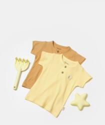 BabyJem Set 2 tricouri bamboo, galben, babycosy, 50% bumbac+50mbus (marime: 12-18 luni)