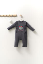 BabyJem Salopeta cu volanase pentru bebelusi monster, tongs baby (culoare: gri, marime: 6-9 luni) - bekid - 66,00 RON