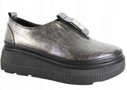 Verano Félcipő, Size 36, bőr, ezüst színű (375.01238)