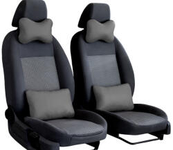  Autós nyak és derékpárna szett Candy Prémium Eco bőr szürke színben PÁRBAN (CANDYECOPA)