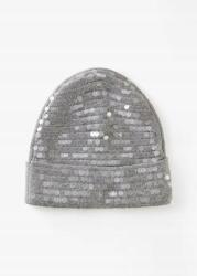 Bonprix Univerzális Sapka, Flitterekkel, szürke színben