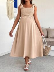 Shein M-es Kismama Ruha, 100% poliészter, bézs színű