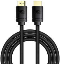 Baseus Cablu HDMI 2.1 Baseus High Definition Series, 8K 60Hz, 3D, HDR, 48Gbps, 2m (negru)