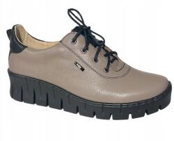 Helios Női félcipő Helios, Size 39 (25cm), khaki, bőr (420)