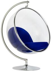 Settimo Fotoliu suspendat Bubble Stand crom si albastru (KI153)