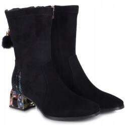 Loretta Vitale Női bakancs Loretta Vitale C3892 Black fekete Velúrbőr MÉRET. 37 (C3892 Black)